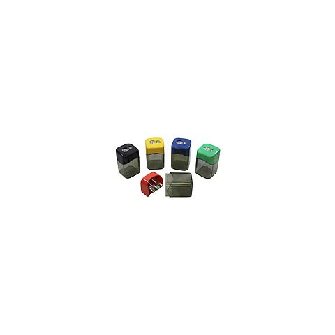 Espositore 10 temperamatite a 2 fori con serbatoio Donau in colori assortiti - 330406910